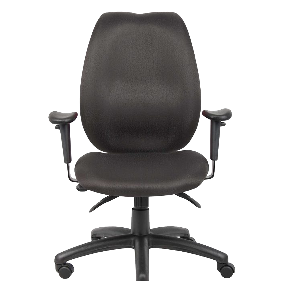 Boss High-Back Task Chair with Adjustable Arms, Black - Image 10