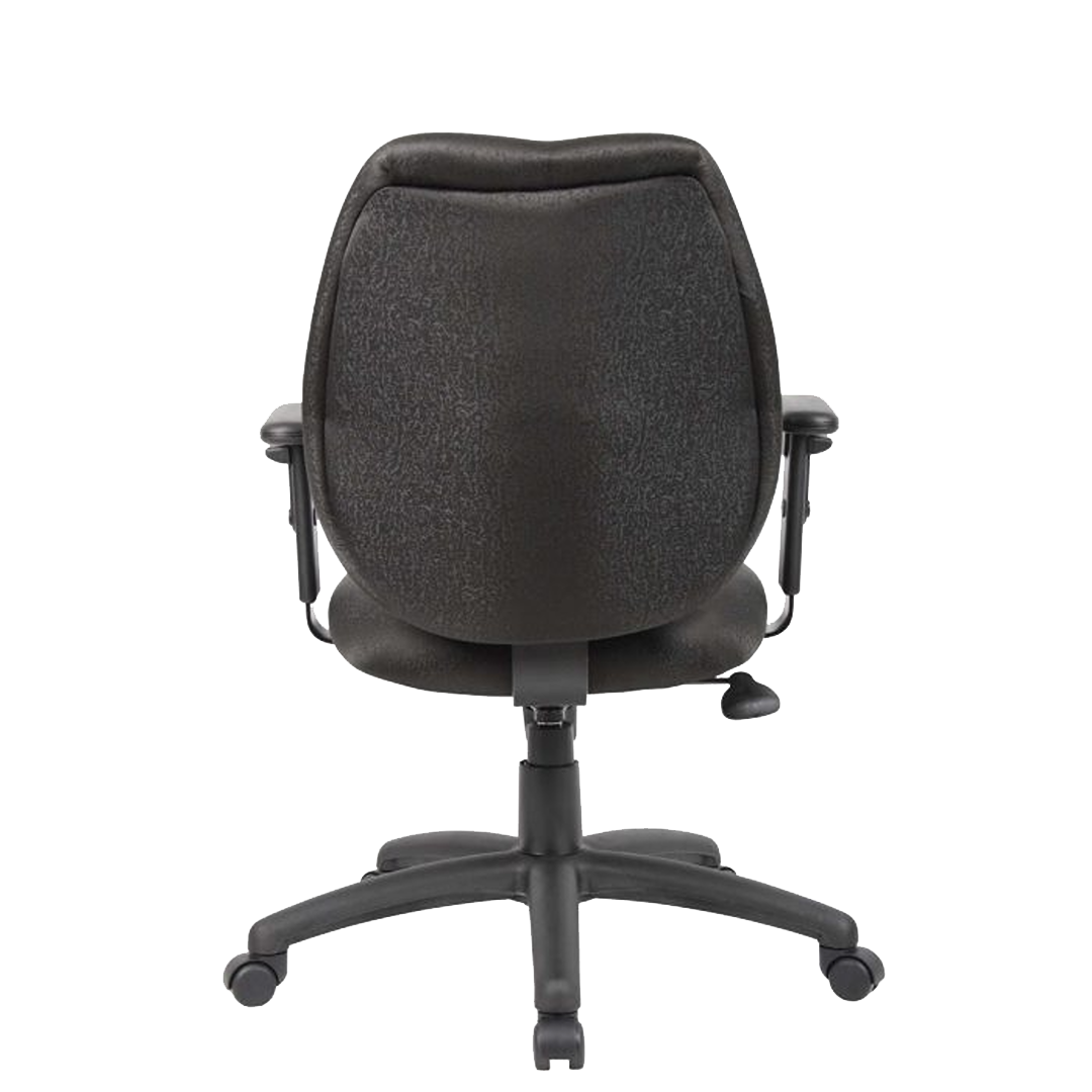 Boss Mid-Back Task Chair with Adjustable Arms, Black - Image 8