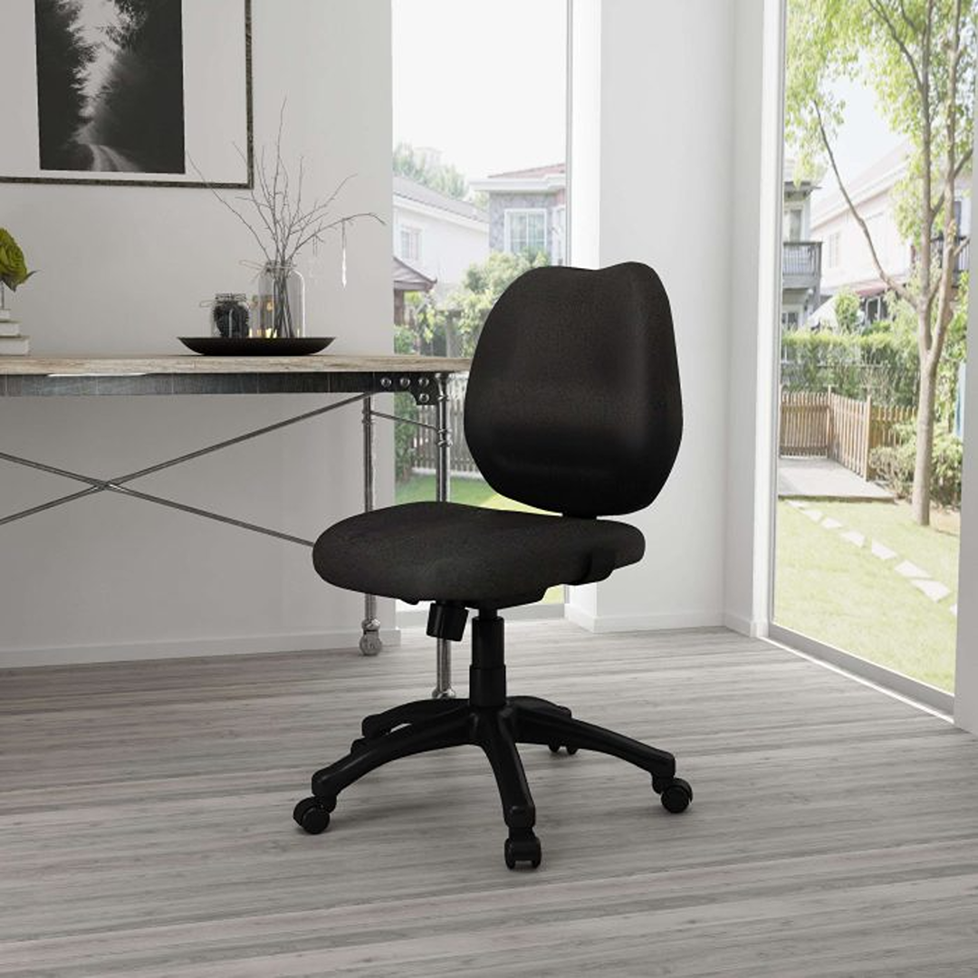 Boss Mid-Back Task Office Chair without Arms, Black - Image 2