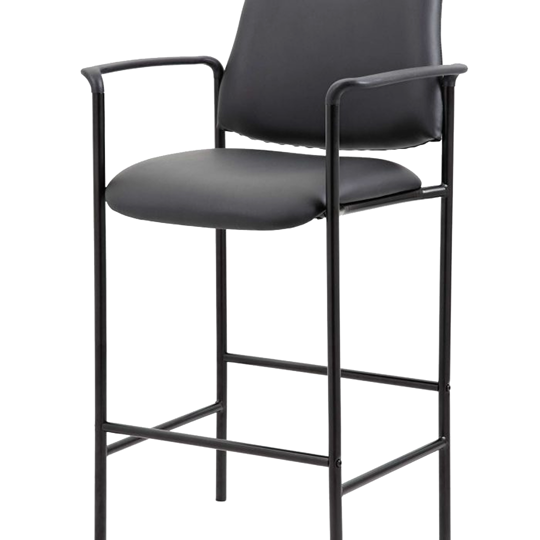 Boss Contemporary Counter Stool In Black Caressoft Vinyl - Image 6