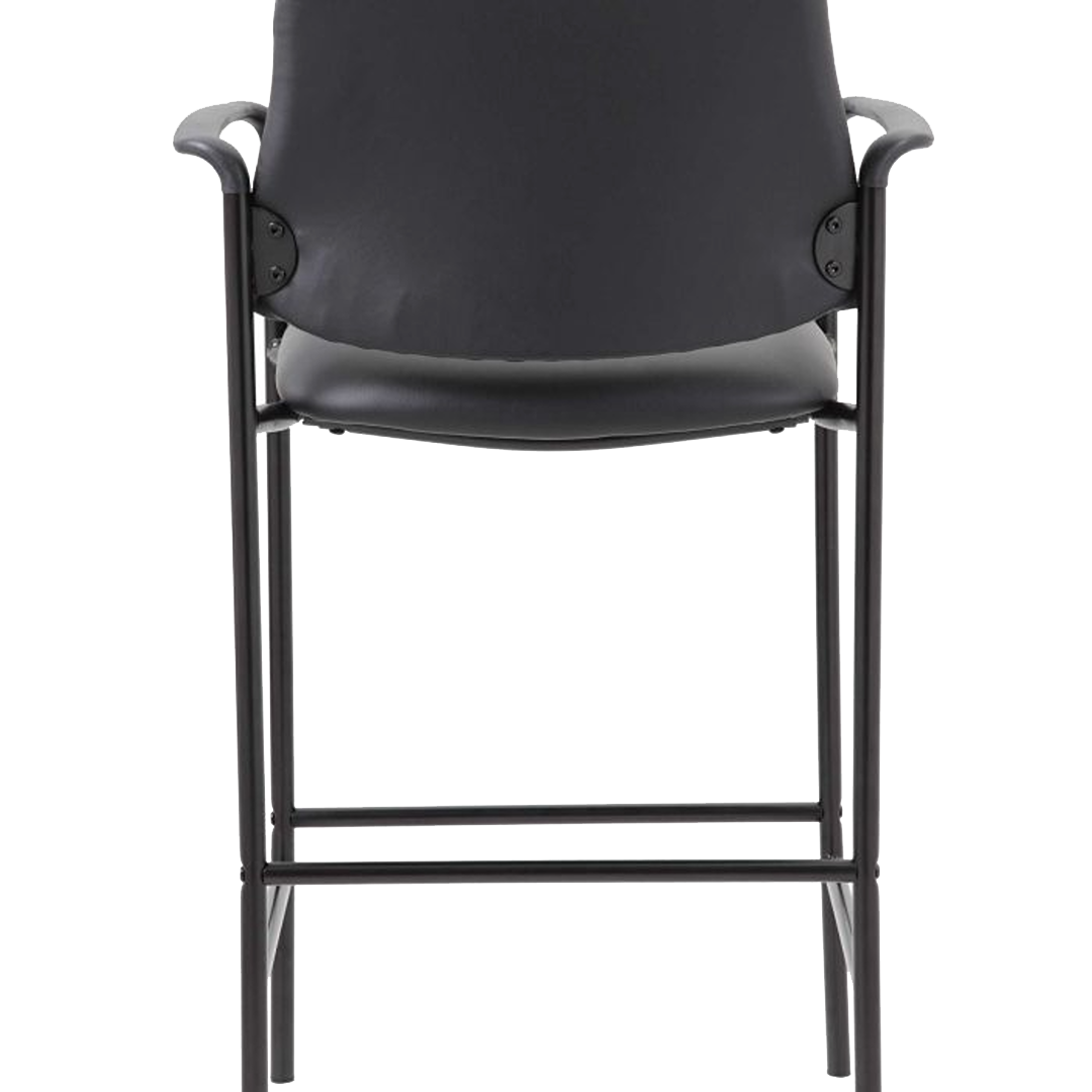 Boss Contemporary Counter Stool In Black Caressoft Vinyl - Image 3