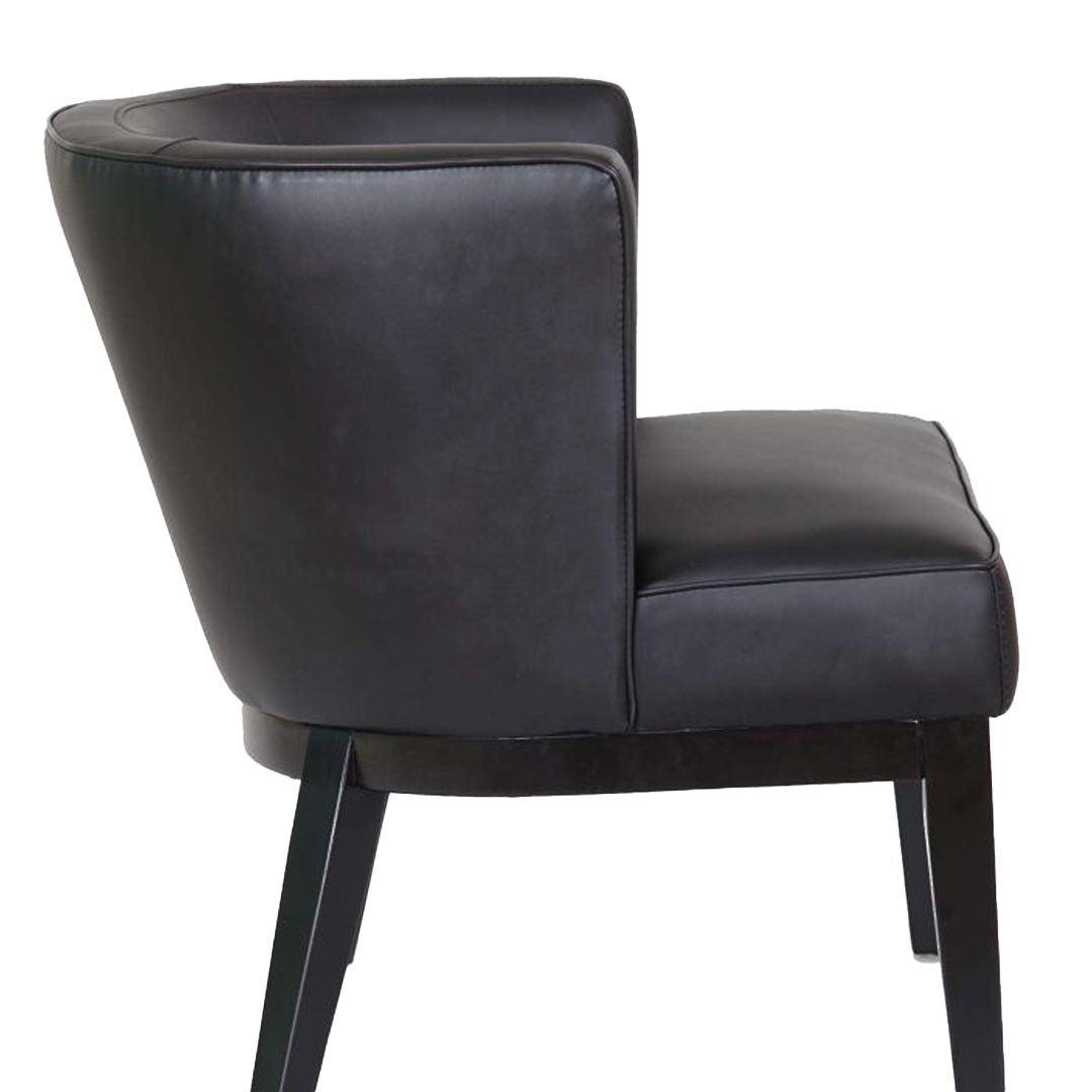 Boss Ava guest, accent or dining chair – Black - Image 4