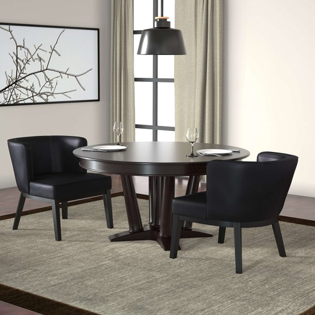 Boss Ava guest, accent or dining chair – Black - Image 3