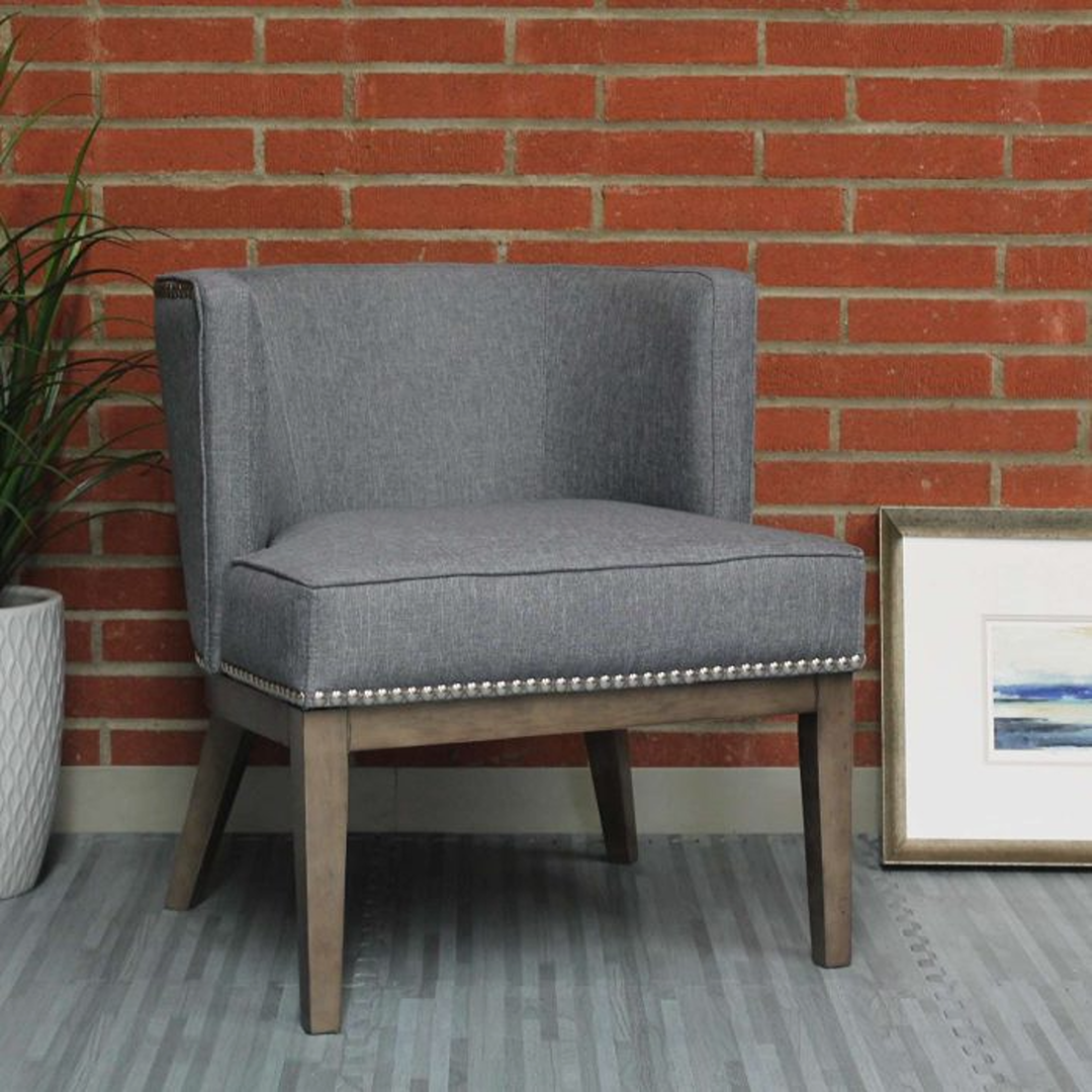 Boss Ava guest, accent or dining chair – Medium Grey - Image 5