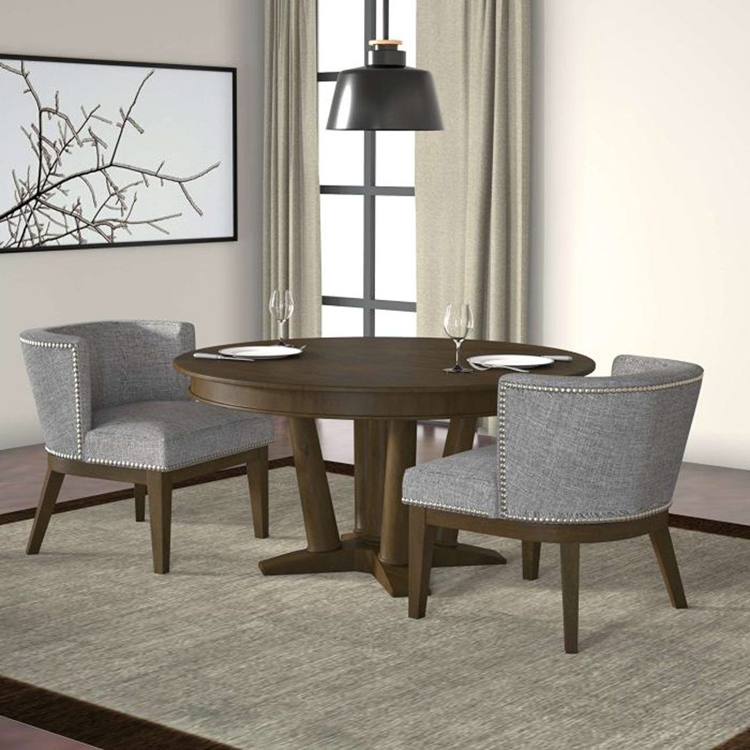 Boss Ava guest, accent or dining chair – Medium Grey - Image 6