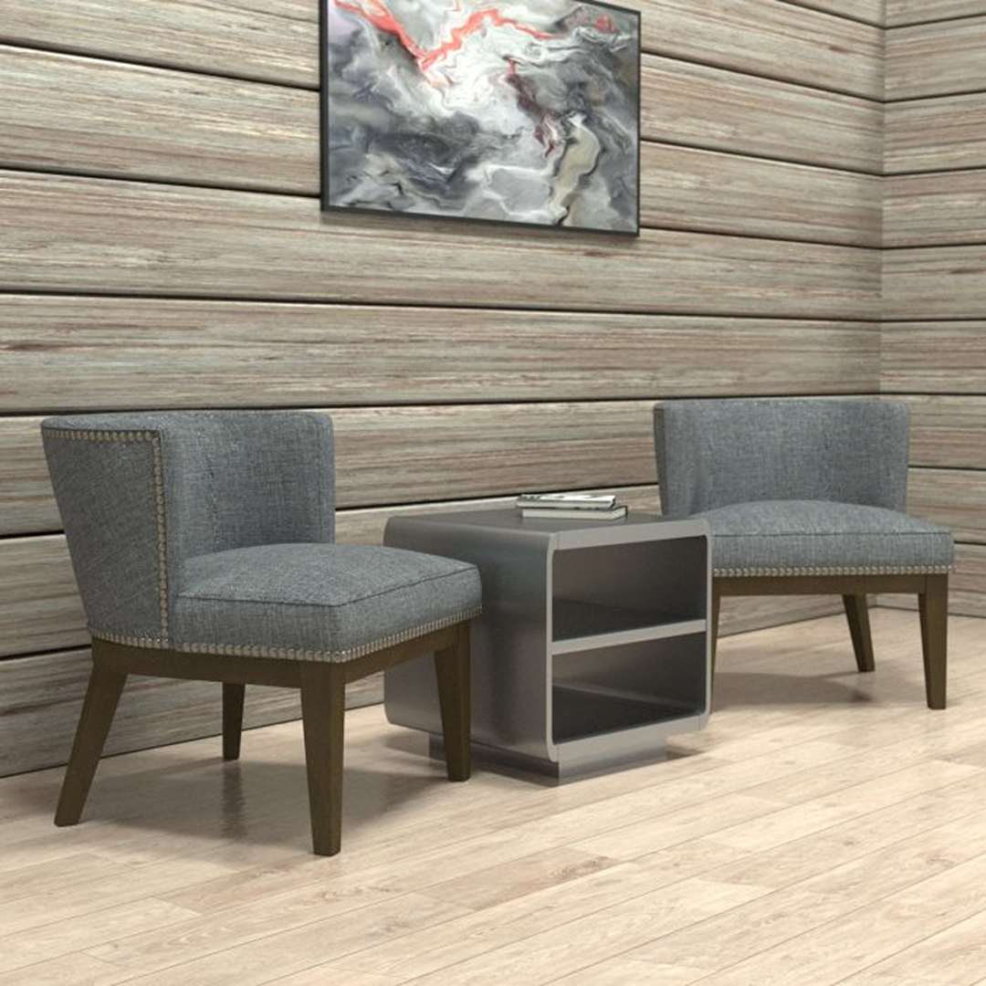 Boss Ava guest, accent or dining chair – Medium Grey - Image 7