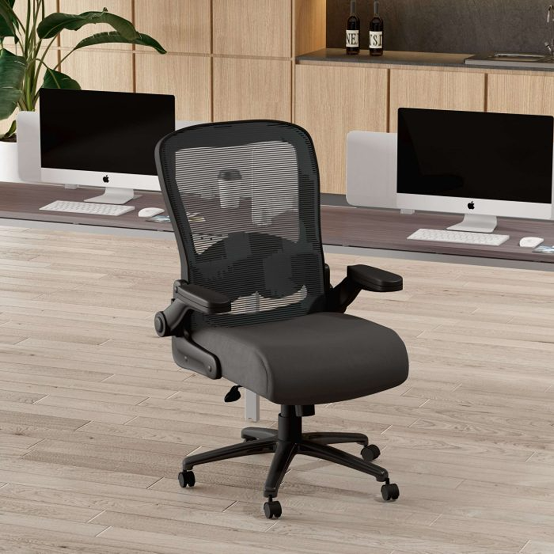Boss Heavy Duty Flip Arm Mesh Task Chair - Image 5