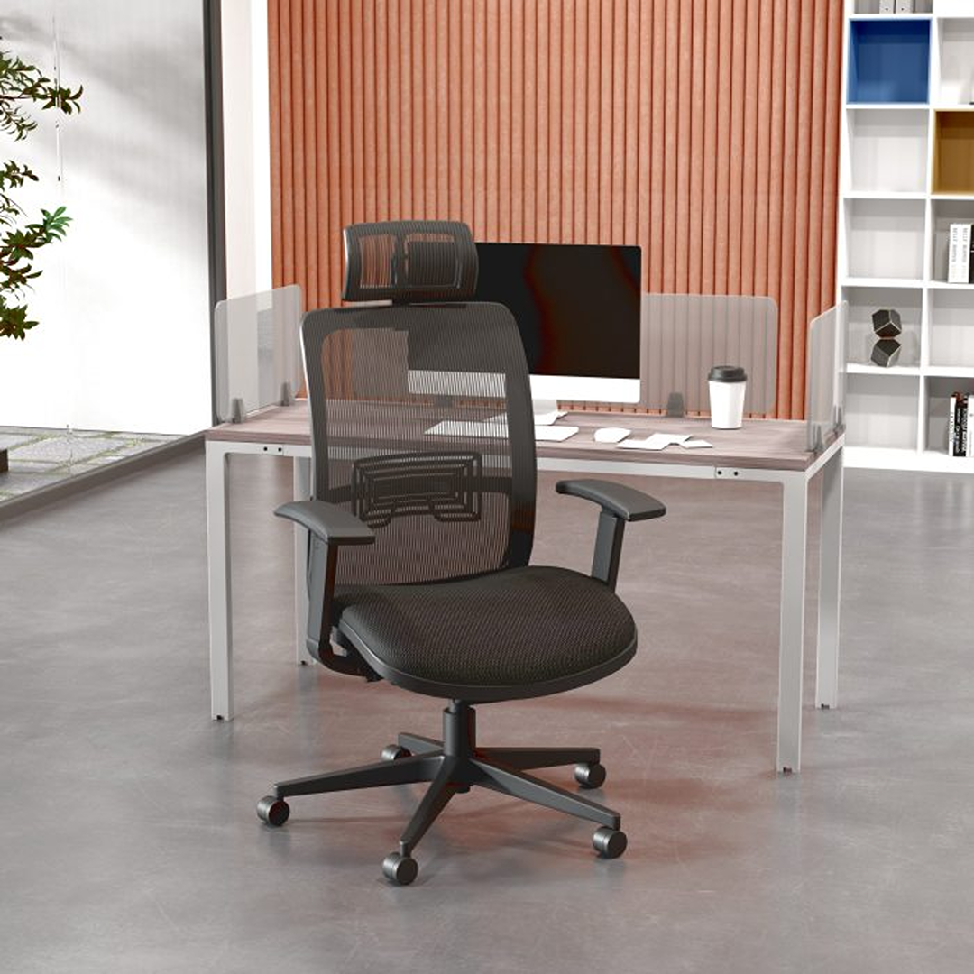 Boss Mesh Chair, “The Breeze” w/ Headrest - Image 4