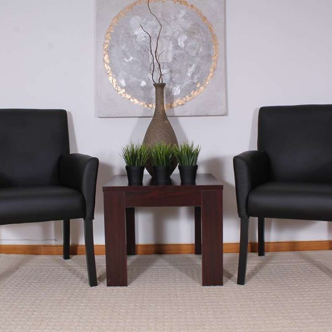 Boss Box Arm guest, accent or dining chair W/Black Base - Image 3