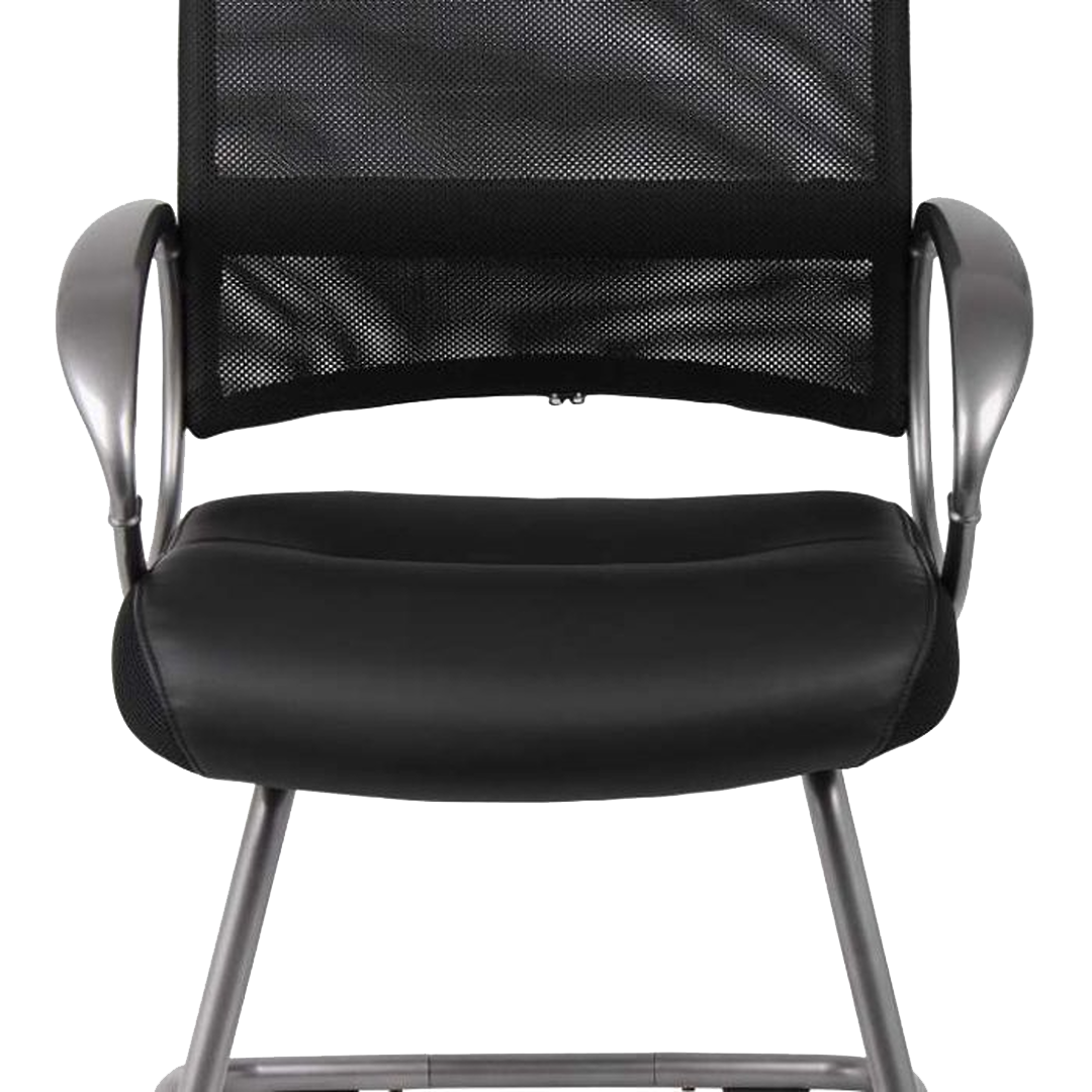 Boss Mesh Back W/ Pewter Finish Guest Chair - Image 7