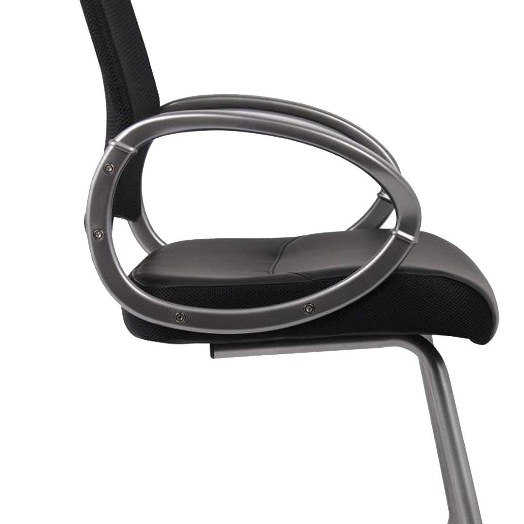 Boss Mesh Back W/ Pewter Finish Guest Chair - Image 6