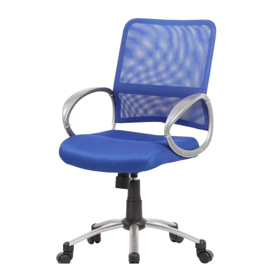 Boss Mesh Back W/ Pewter Finish Task Chair - Image 3
