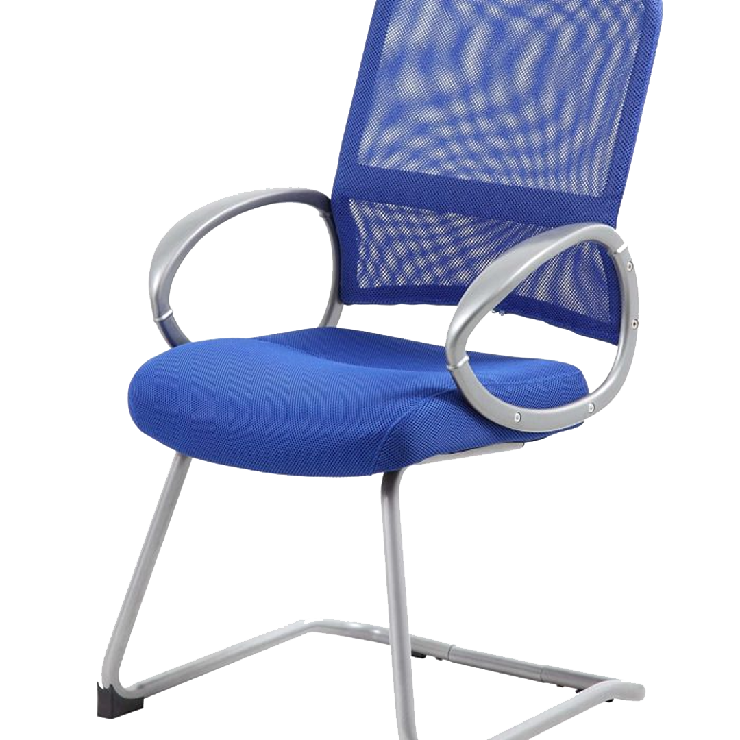 Boss Mesh Back W/ Pewter Finish Guest Chair - Image 4