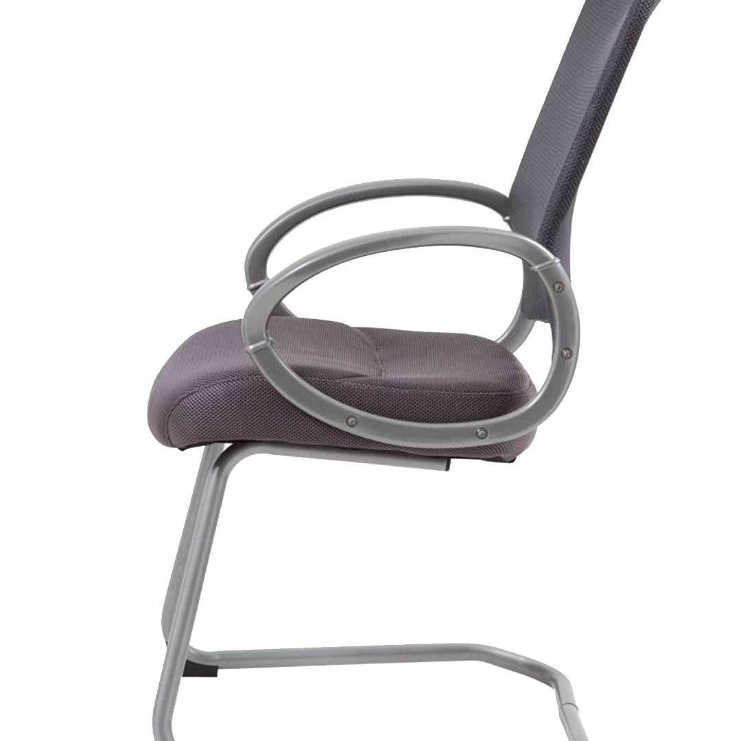 Boss Mesh Back W/ Pewter Finish Guest Chair - Image 3