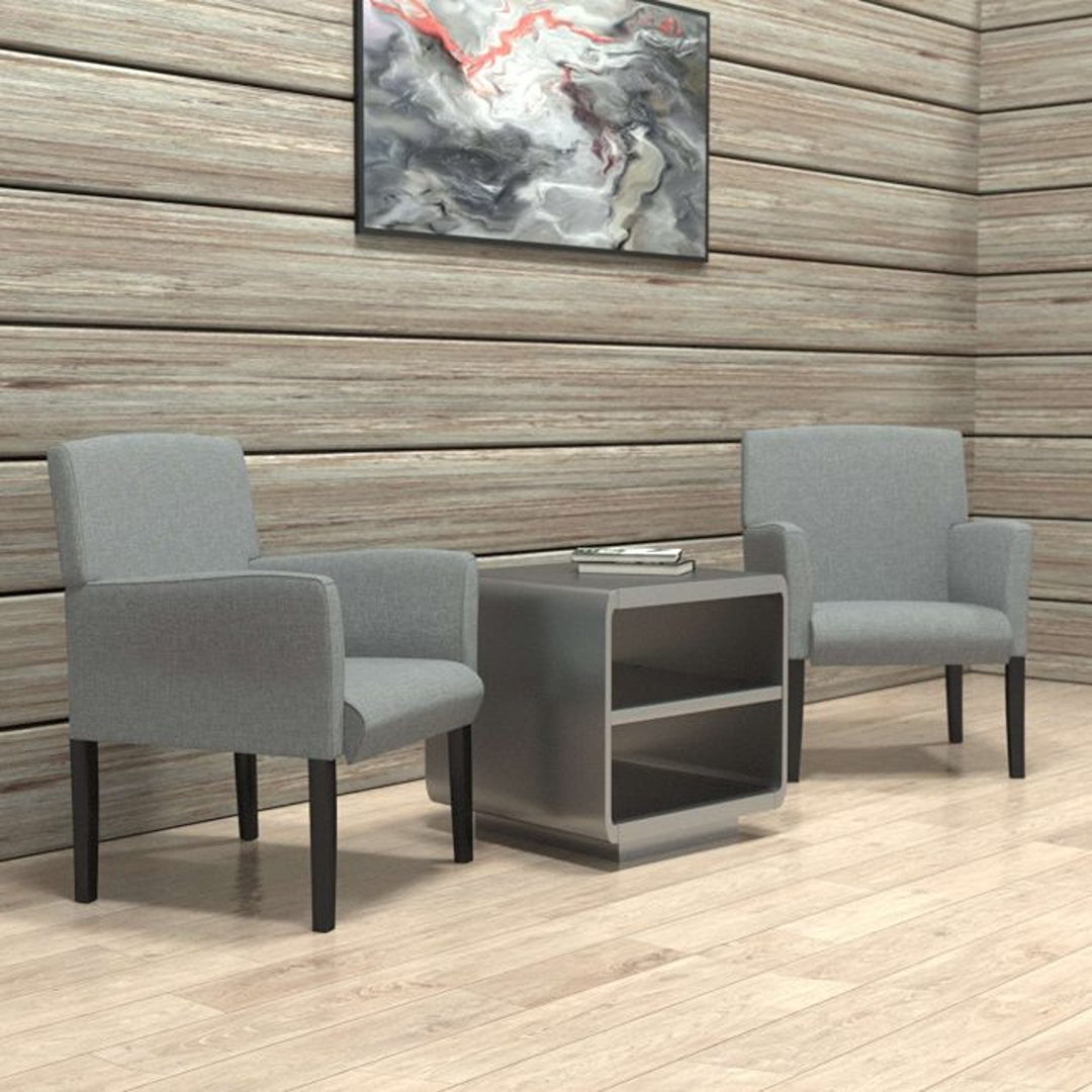 Boss Box Arm guest, accent or dining chair W/Black Base - Image 4