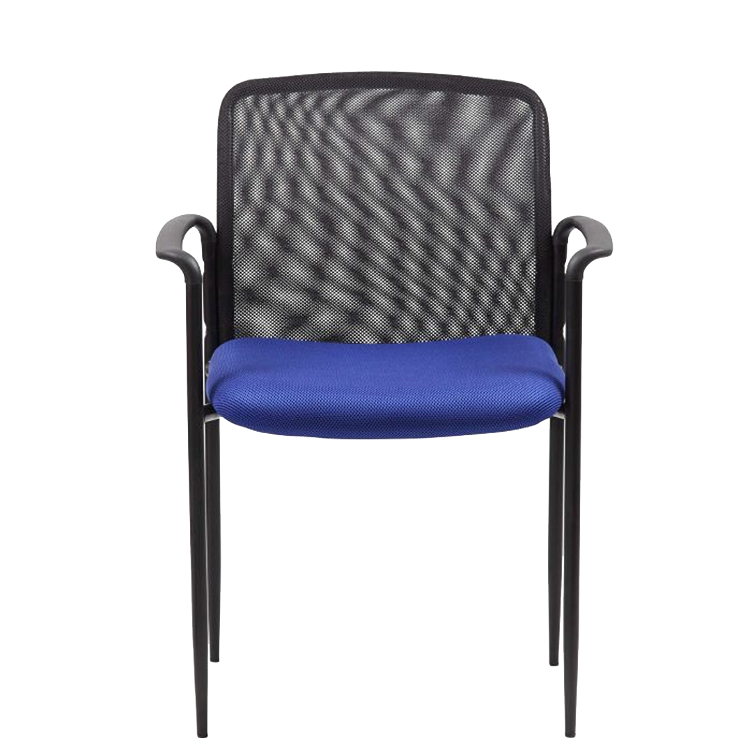 Boss Stackable Mesh Guest Chair, Blue - Image 4