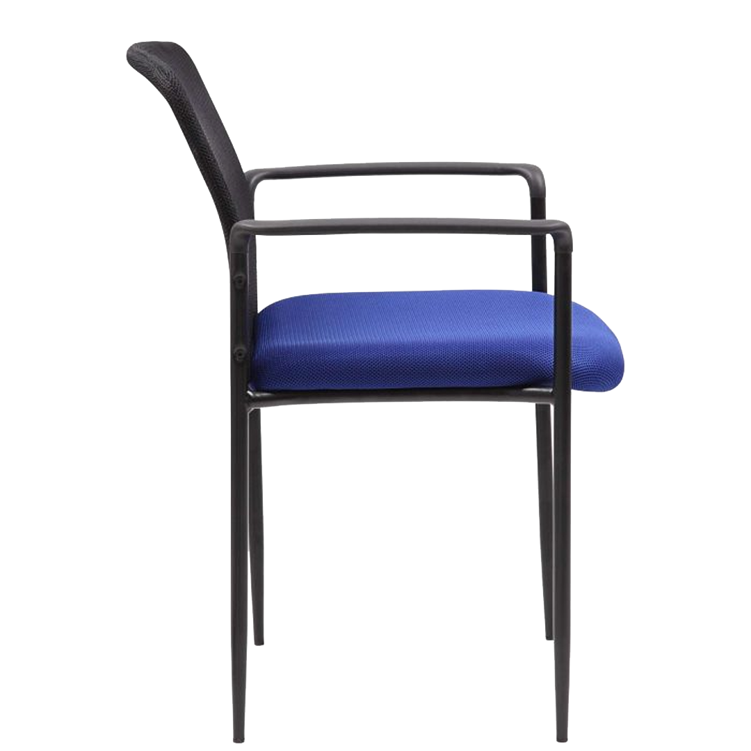Boss Stackable Mesh Guest Chair, Blue - Image 3