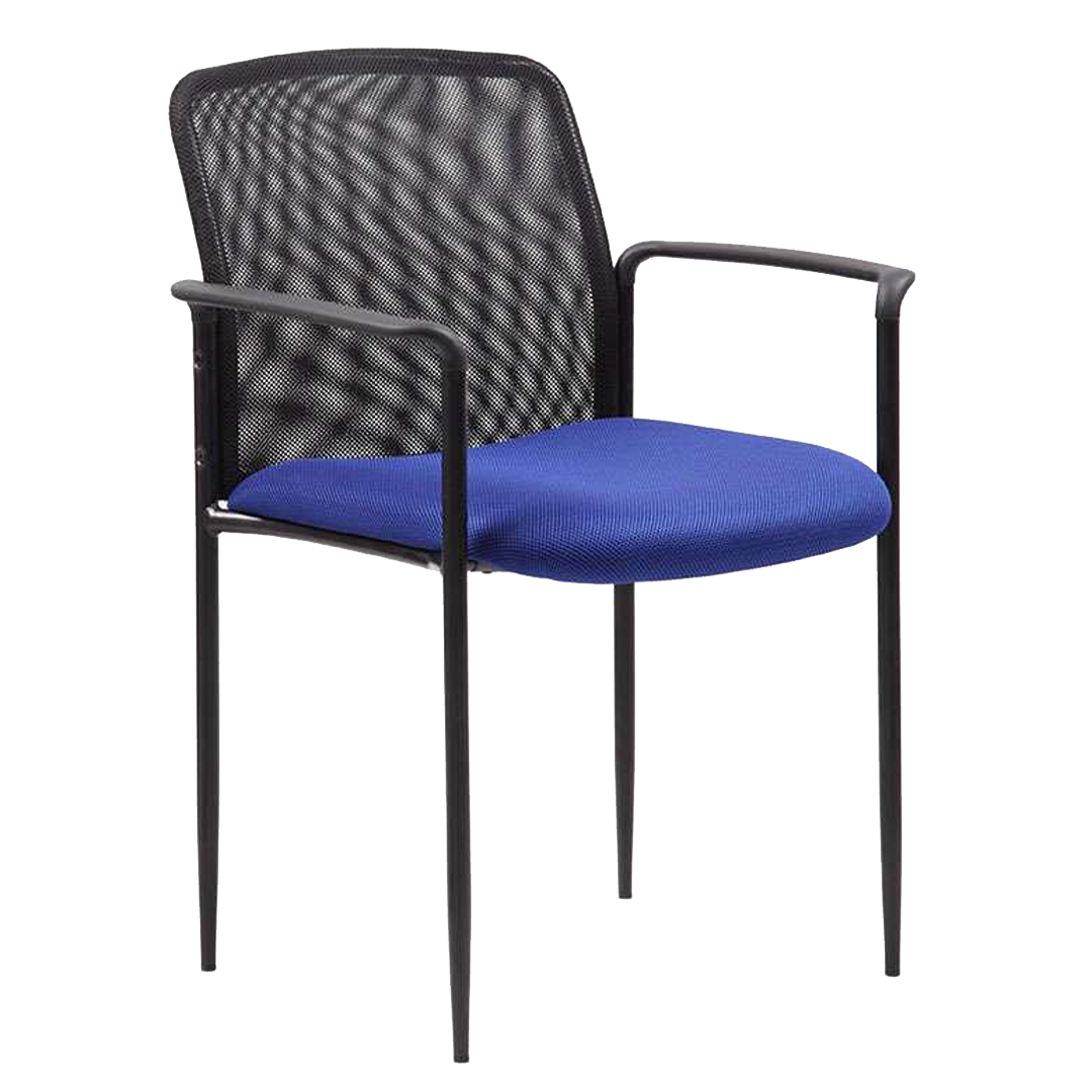 Boss Stackable Mesh Guest Chair, Blue - Image 5