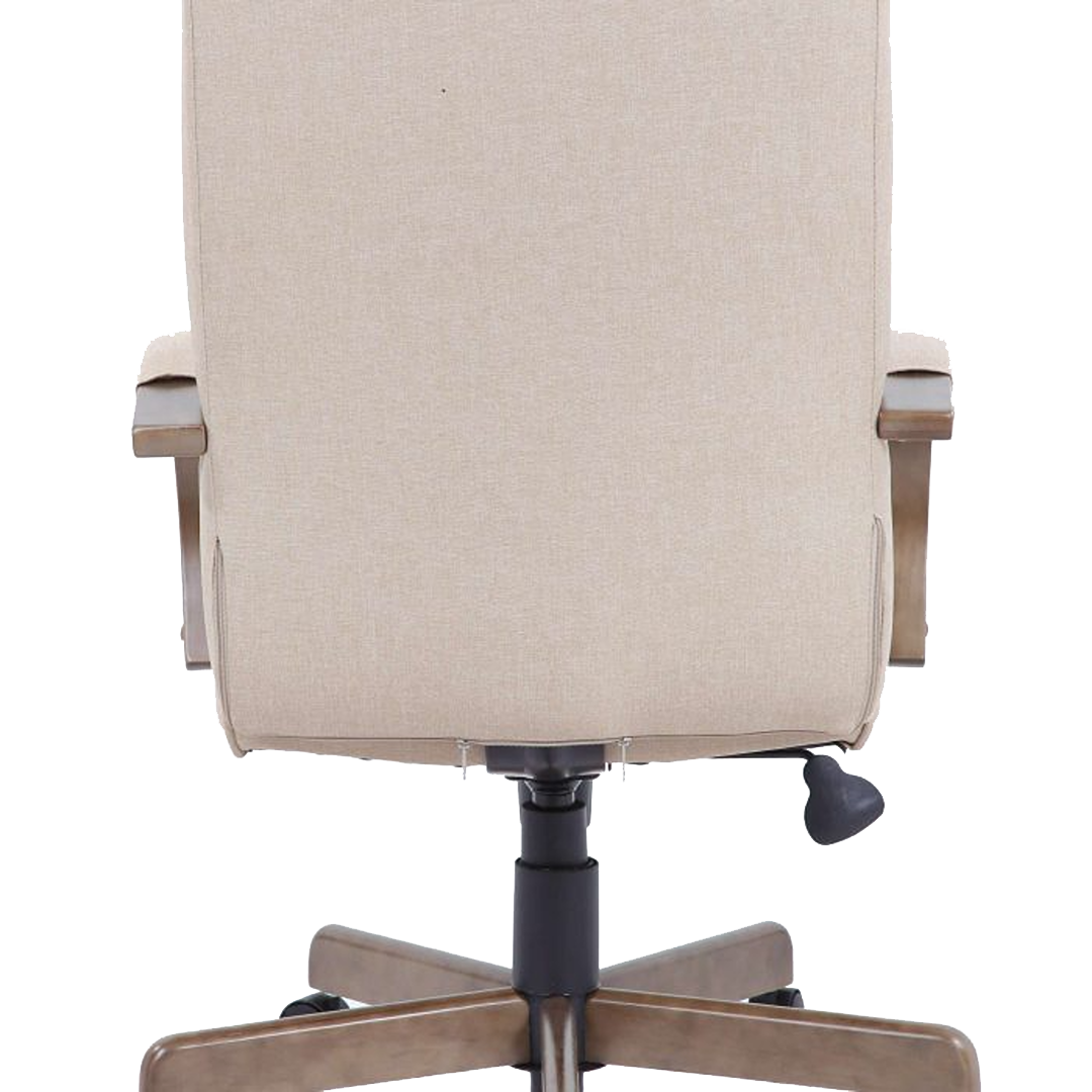 Boss Modern Executive Conference Chair-Beige Linen - Image 4