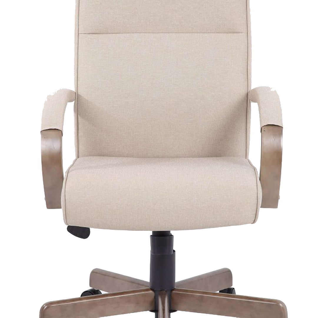 Boss Modern Executive Conference Chair-Beige Linen - Image 5