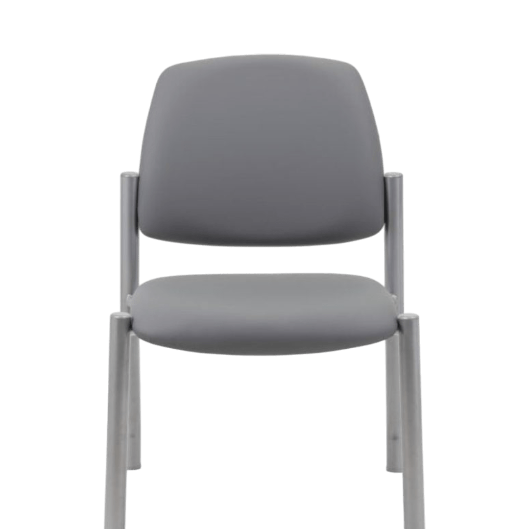 Boss Mid Back Armless Guest Chair, 300 lb capacity, Antimicrobial Vinyl - Image 3