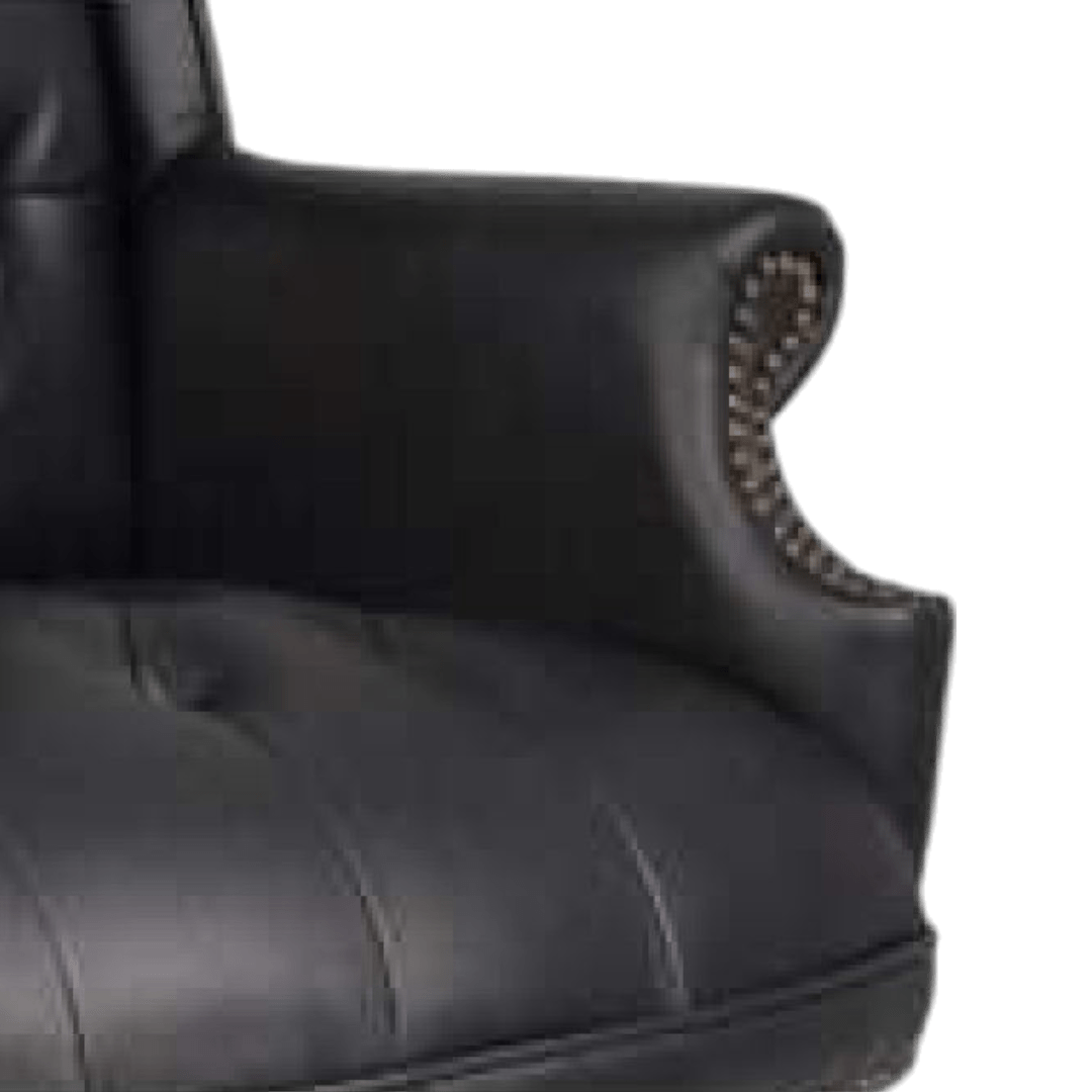 Boss Wingback Traditional Guest Chair In Black - Image 3