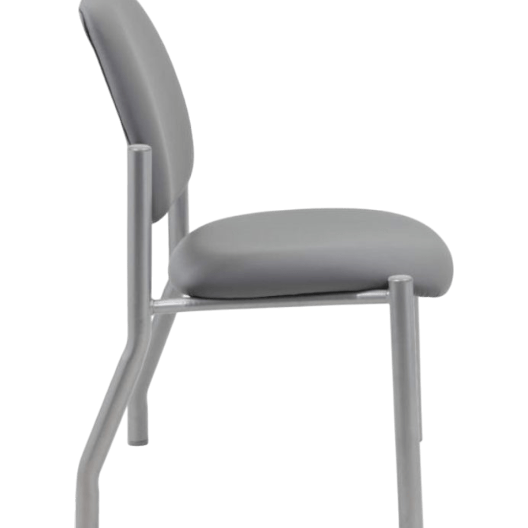 Boss Mid Back Armless Guest Chair, 300 lb capacity, Antimicrobial Vinyl - Image 4