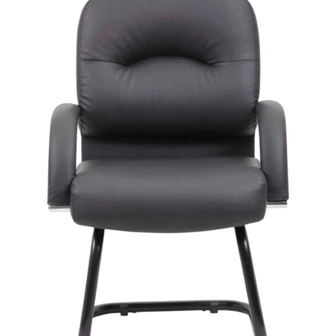 Boss Mid Back Caressoft Guest Chair In Black - Image 5