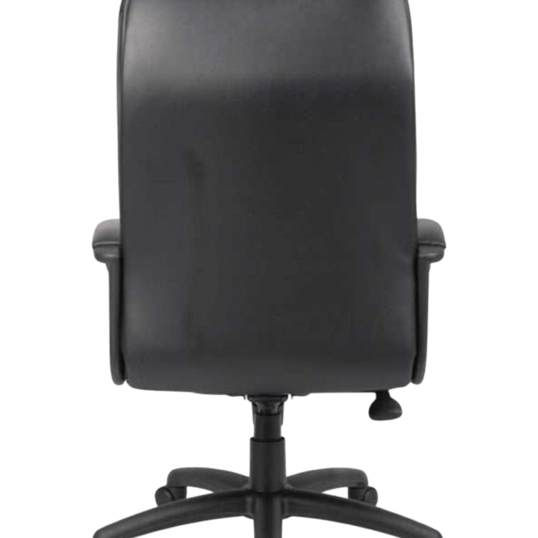 Boss Executive Leather Plus Chair W/Padded Arm - Image 4