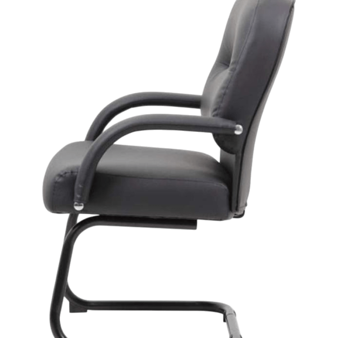 Boss Mid Back Caressoft Guest Chair In Black - Image 4