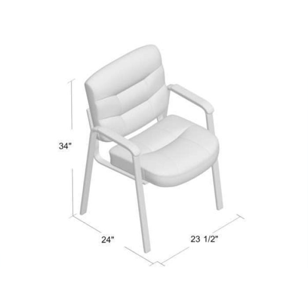 Boss Executive Mid Back LeatherPlus Guest Chair - Image 7