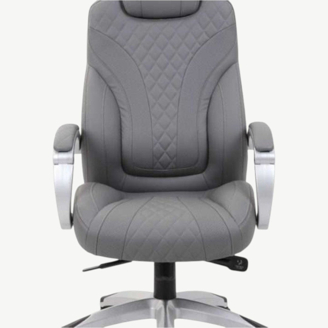 Boss Executive Hinged Arm Chair - Grey - Image 2