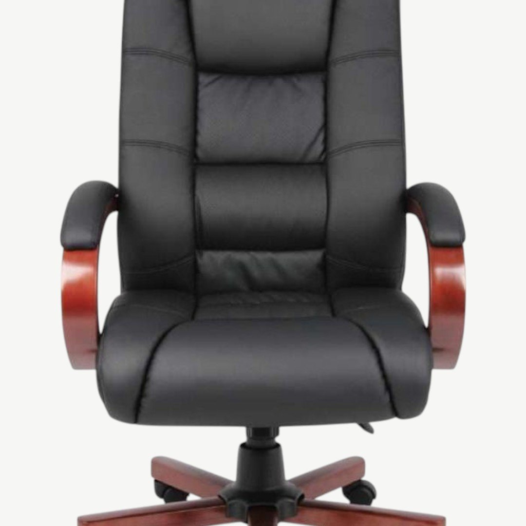 Boss High Back Executive Wood Finished Chairs - Image 2