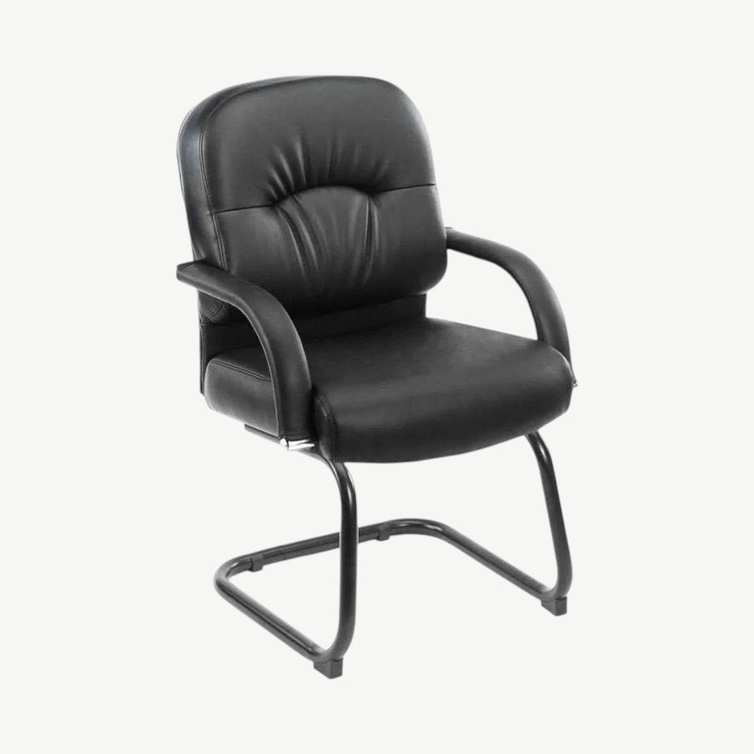 Boss Mid Back Caressoft Guest Chair In Black - Image 2