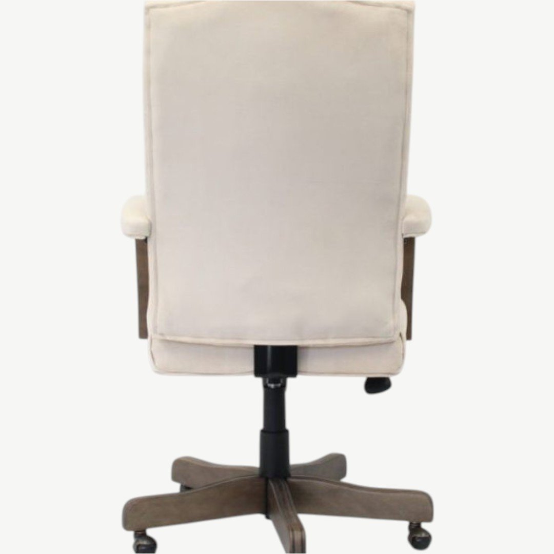 Boss Classic Executive Oxblood Vinyl Chair With Mahogany Finish Frame - Image 2